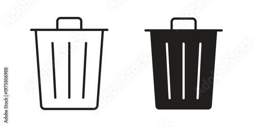 Trash Bin icon for web and application. EPS10
