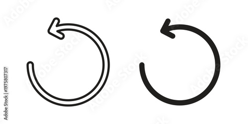 Undo icon for web and application. EPS10