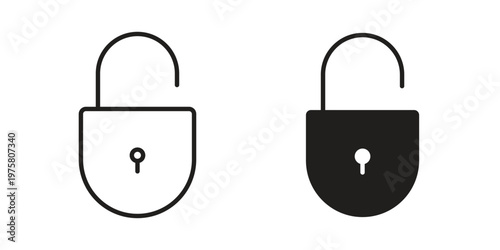 Unlock icon for web and application. EPS10