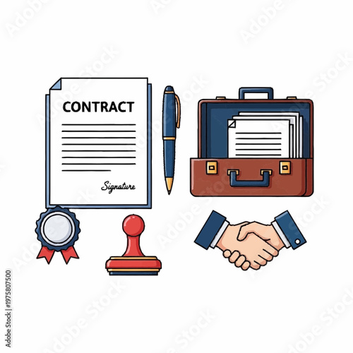 Hands signing business contract with documents, representing agreement approval, partnership deals, legal paperwork, and formal negotiation success together
