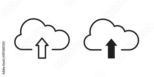 Upload to Cloud icon for web and application. EPS10