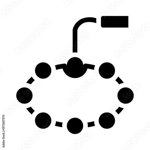 Beads glyph icon