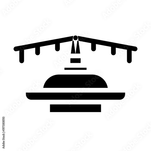 stupa glyph icon