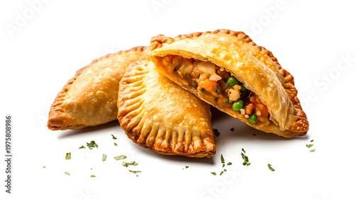 Fried empanadas with vegetable filling
