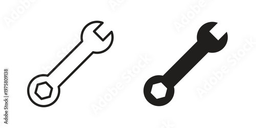 Wrench icon for web and application. EPS10