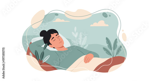 Woman Relaxing in Nature