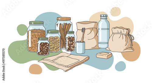 Zero waste groceries and eco friendly shopping