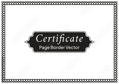 Decorative Page Border Design and Ornamental Frame Vector