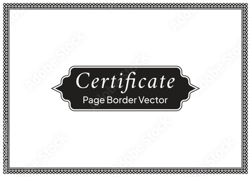 Decorative Page Border Design and Ornamental Frame Vector