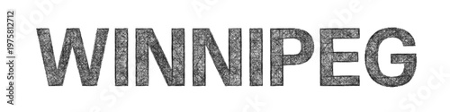 Sketch Winnipeg text design element