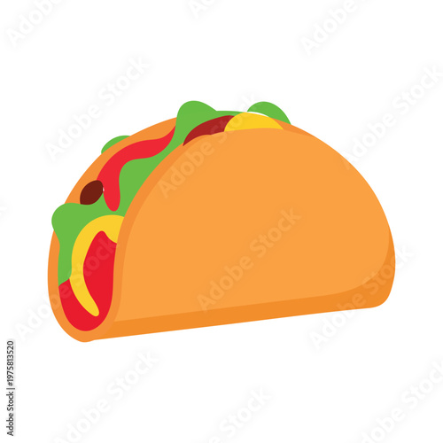 A crunchy taco with fillings