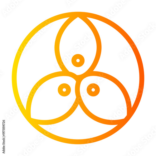 Three Jewels gradient icon