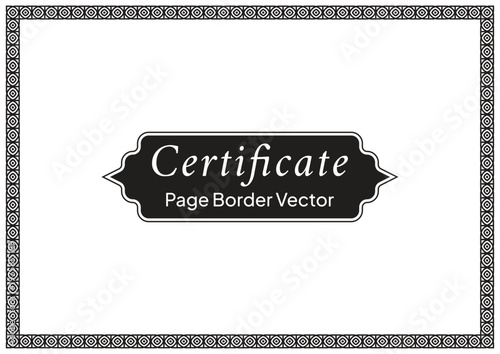 Decorative Page Border Design and Ornamental Frame Vector