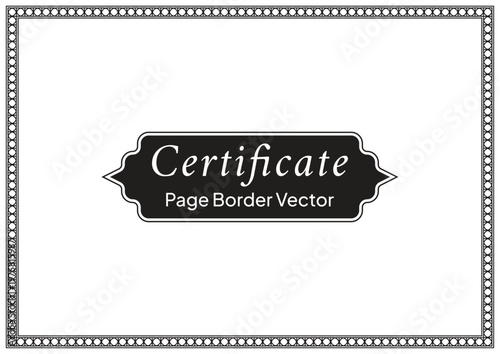 Decorative Page Border Design and Ornamental Frame Vector