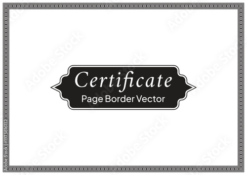 Decorative Page Border Design and Ornamental Frame Vector