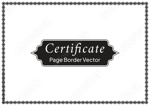 Decorative Page Border Design and Ornamental Frame Vector