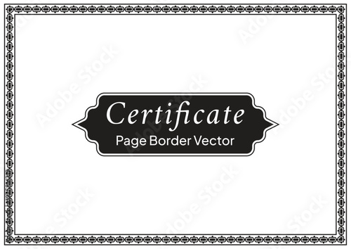 Decorative Page Border Design and Ornamental Frame Vector