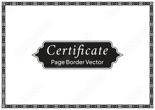 Decorative Page Border Design and Ornamental Frame Vector