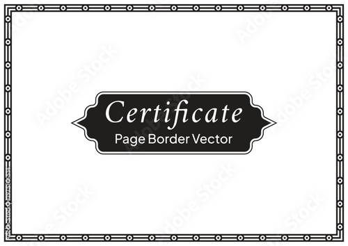 Decorative Page Border Design and Ornamental Frame Vector