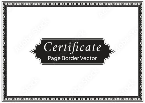 Decorative Page Border Design and Ornamental Frame Vector