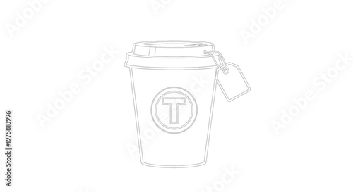 Disposable Coffee Cup Design.