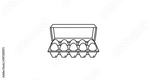 Eggs in a carton box.