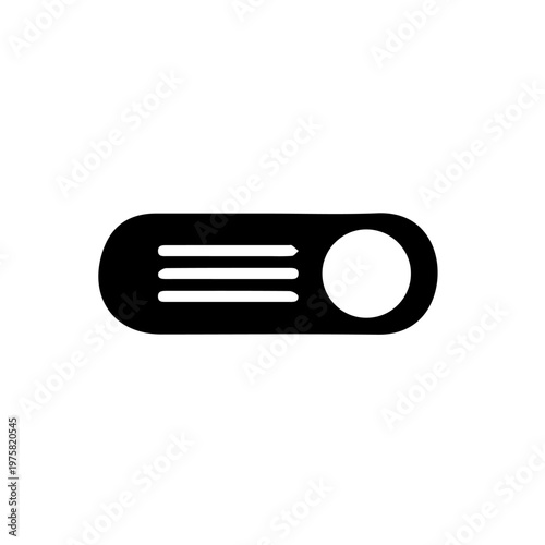 Projector Vector Icon Illustration – Multimedia Presentation Device and Cinema Equipment Symbol