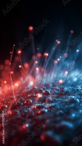 Abstract light trails create a mesmerizing and vibrant display of color.