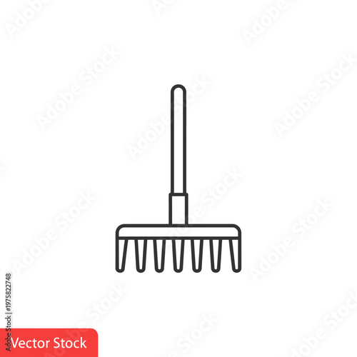 Rake Tool for Gardening and Landscaping.