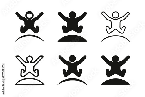 Futuristic Space Travel Logos. Space tourism and futuristic travel experiences. Icon set. Set Logo of space tourism and futuristic travel experiences: orbital