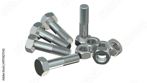 Принти на полотні set of bolts and nuts