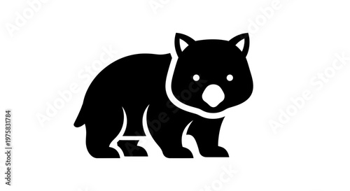 Wombat Icon Silhouette Vector Illustration