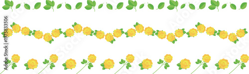 黄色いバラのライン3種セット