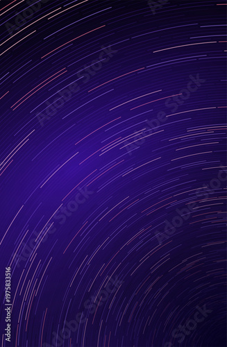 Circular beams of digital information. A swirling flow of digital information on a blue background. Sketch for creative use.