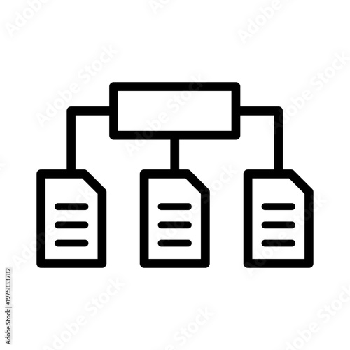 Procedure Steps Line Icon – Corporate Legal & Compliance UI Symbol
