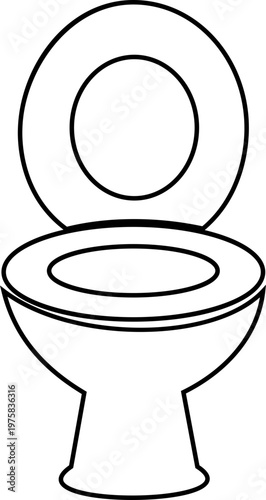 Black toilet icon wc restroom lavatory bathroom sanitation symbols, flat and line style vector, hygiene facility sign icons pack, public washroom pictogram