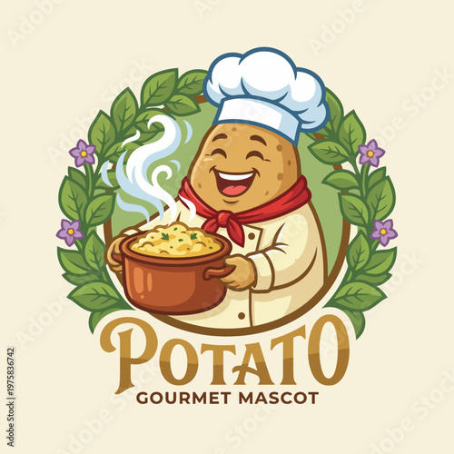 This cheerful dog mascot, wearing a bandana, perfectly embodies the spirit of adventure, encouraging engagement with the great outdoors and exploration of nature's beauty.