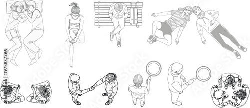 Top-Down People Scenes