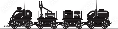 Industrial truck, heavy equipment, construction vehicle, tractor trailer