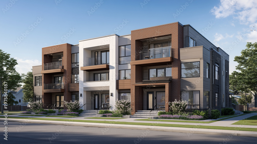 Fototapeta premium modern residential building