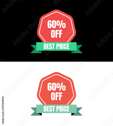 Set of Sale badges. Sale quality tags and labels. Template banner shopping badges. Special offer, sale, discount, shop, black friday. Vector illustration.