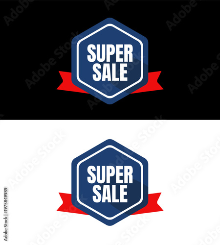 Set of Sale badges. Sale quality tags and labels. Template banner shopping badges. Special offer, sale, discount, shop, black friday. Vector illustration.
