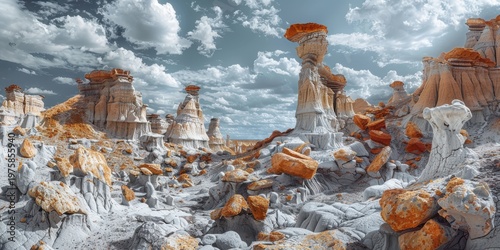 Towering Hoodoos Bryce Canyon Dramatic Sky Vista
