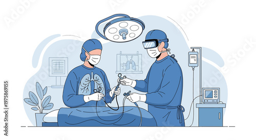 Surgeons Use VR Technology in Modern Operating Room for Minimally Invasive Surgery