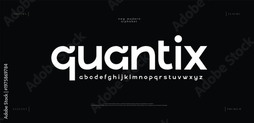 Abstract minimal modern alphabet fonts. Typography minimalist urban digital fashion future creative logo font