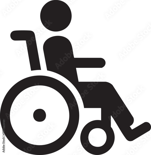 An illustration depicts a person in a wheelchair on a plain background