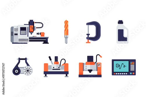 Industrial Machinery and Tools Set