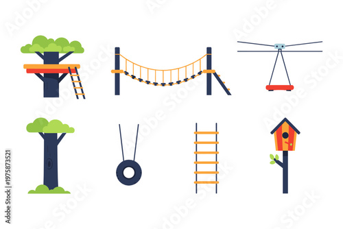 Outdoor Adventure Playground Elements