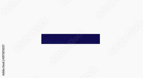 Minimalist dark blue horizontal bar vector, solid navy rectangle element, simple geometric shape for web design and graphic layout