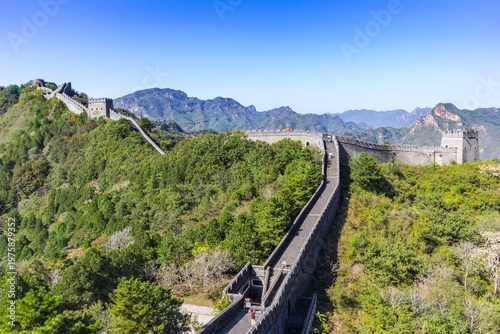 Wallpaper Mural Chinese Wall through the mountain landscape of Huangyaguan, China Torontodigital.ca